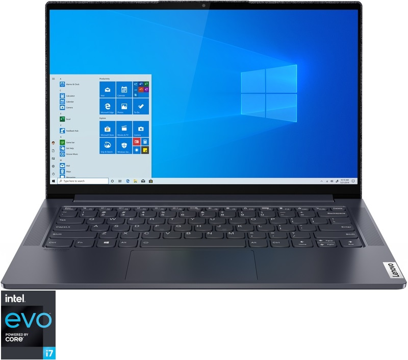Ultrabook Lenovo 14'' Yoga Slim 7 14ITL05, FHD IPS Touch, Procesor Intel® Core™ i7-1165G7 (12M Cache, up to 4.70 GHz), 16GB DDR4, 1TB SSD, Intel Iris Xe, Win 10 Home, Slate Grey, Aluminium + Textil