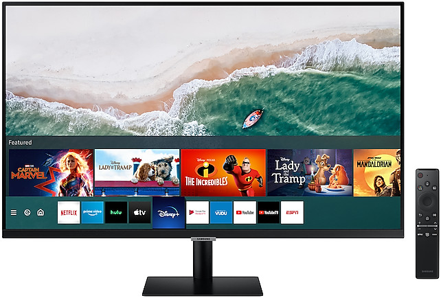 Monitor LED Samsung LS27AM500NRXEN Smart 27 inch 8 ms Negru HDR FreeSync 60 Hz