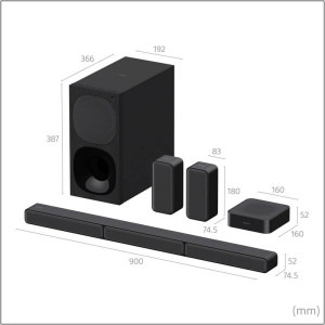 Sony HT-S40R, 5.1 Dolby Audio Black, putere totala 600W