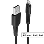 Cablu de date / adaptor LINDY USB Male la Lightning Male, 1 m, Black