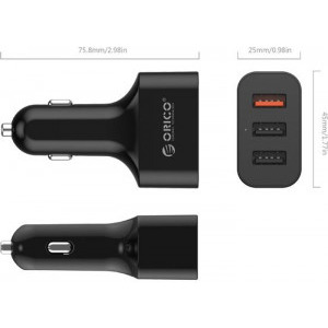 Orico UCH-Q3 PRO, 3x USB, 35W, Black