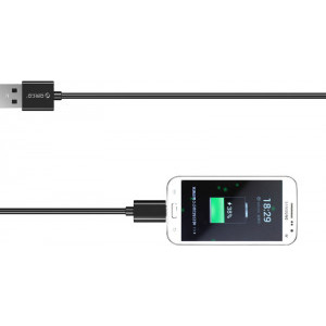 Orico USB Male la microUSB Male, 1 m, Black