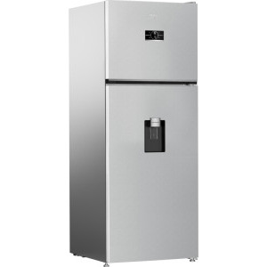 Beko B5RDNE504LDM, 477 L, HarvestFresh, AeroFlow, Everfresh+, No Frost, Dispenser apa, Display, Clasa E, 186 cm, Glossy Grey