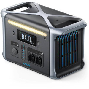 Anker 757 Portable Power Station, PowerHouse 1229Wh, LiFeP04, 1500W Generator Solar, 9 porturi incarcare, lumina LED