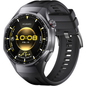 Huawei Watch GT 6 Pro, 46mm, Black Titanium Alloy, curea Black Fluoroelastomer