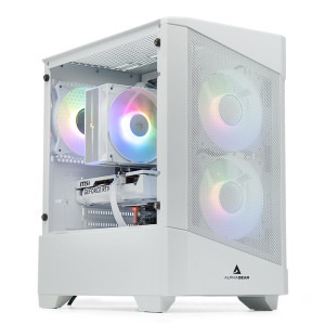 PC Gaming ZMEU Epic Max Alb, AMD Ryzen 5 5600 3.5GHz, 32GB DDR4, 1TB SSD, RTX 5060 8GB GDDR7, Iluminare RGB