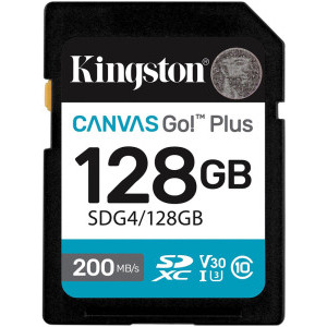 Kingston SDXC Canvas Go Plus Gen4 Class 10 UHS-I U3 128GB