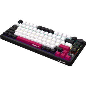 LORGAR KBP7075W Pro TKL RGB Toxic Purple Linear Switch Black/Red Mecanica