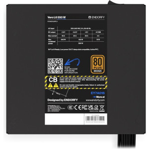 ENDORFY Vero L6, 80 PLUS Bronze, 550W, Black