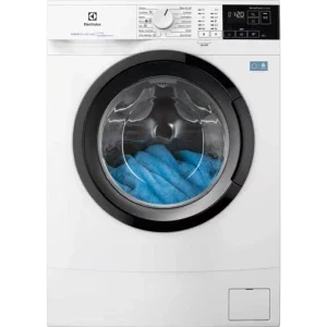 Electrolux EWS6427BE, Slim, 7 kg, 1200 RPM, Clasa A, Inverter, SensiCare, AntiAllergy, SoftPlus, TimeManager, Alb