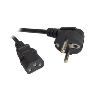 Cablu componente Spacer Power cable 6A Shucko - IEC320/C13 1.8m, Negru