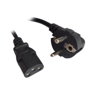 Cablu componente Spacer Power cable 10A Shucko - IEC320/C13 3m, Negru