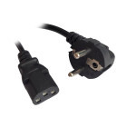 Cablu componente Spacer Power cable 10A Shucko - IEC320/13 5m, Negru