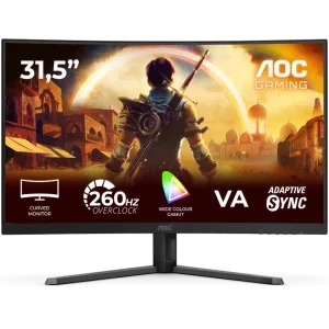 Monitor LED AOC Gaming C32G42ZE Curbat 31.5 inch FHD VA 0.3 ms 260 Hz HDR