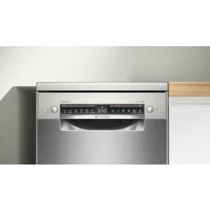 Bosch SPS4EMI17E, Slim, 10 seturi, 6 programe, Clasa B, EcoSilence Drive, EfficientDry, VarioFlex, AquaStop, AquaSensor, ActiveWater, Home Connect, 45 cm, Inox