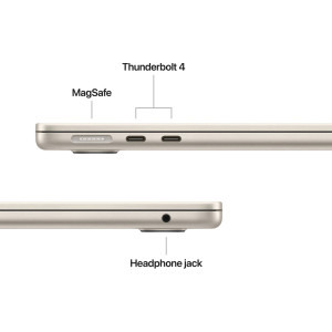 Apple 13.6'' MacBook Air 13 with Liquid Retina, Apple M5 chip (10-core CPU), 16GB, 512GB SSD, Apple M5 10-core GPU, macOS, Starlight, INT keyboard, 2026