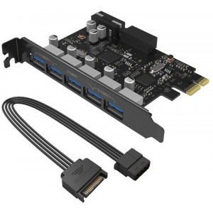 Orico PVU3-5O2I 5 Port USB 3.0 PCI-Express Card