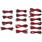 Cablu componente Corsair Professional Individually sleeved DC Cable Kit, Type 3 (Generation 2), RED