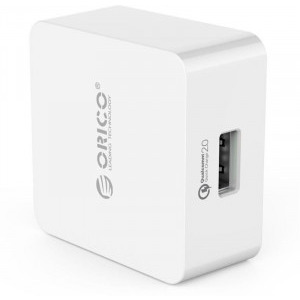 Incarcator retea Orico 1x USB, 2A, 18W, White, tehnologia Quick Charge 2.0