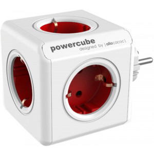Allocacoc PowerCube Original 5x Schuko Red