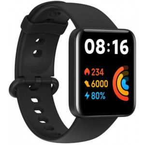 Xiaomi Redmi Watch 2 Lite Black, Wi-Fi, Bluetooth, GPS, senzori busola, ritm cardiac si SpO2