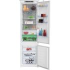 Combina frigorifica Beko incorporabila BCNA306E4SN, 284 L, Neofrost DualCooling, HarvestFresh, Raft sticle, Display touch control, Clasa E, 193 cm, Alb