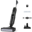 Aspirator Rowenta X-Clean 4 GZ5037WO, vertical cu mop, 0.45 L + 0.73L, Negru/Gri
