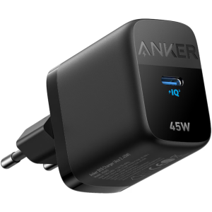 Anker 313 Ace, 1x USB-C, PD 45W, Black