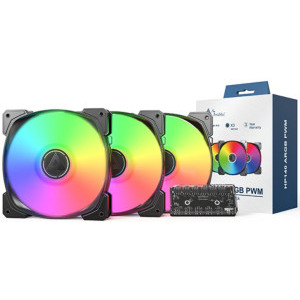 Montech HP140 ARGB PWM Black Three Fan Pack