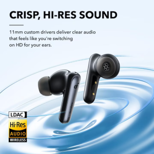 Anker In-Ear, Soundcore Liberty 4 NC, Bluetooth 5.3, ANC, Hi-Res, autonomie 50h, Black