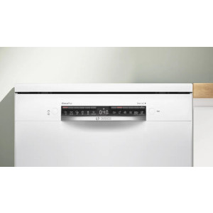 Bosch SMS4EVW08E, 14 seturi, 6 programe, Clasa B, EcoSilence Drive, EfficientDry, VarioFlex, VarioDrawer, RackMatic, AquaStop, AquaSensor, Home Connect, Deschidere automata usa, 60 cm, Alb