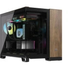 Carcasa Corsair 2500X Black/Walnut Wood