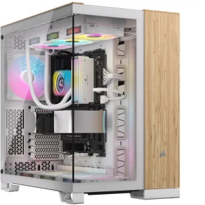 Corsair 6500X White/Bamboo Wood
