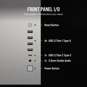 Corsair 6500X White/Satin Gray Aluminium