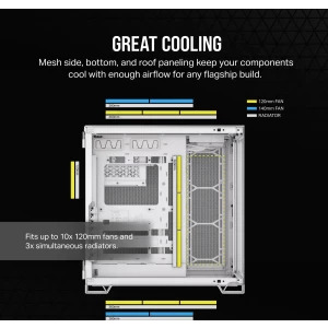 Corsair 6500X White/Satin Gray Aluminium