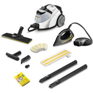 Aspirator Karcher SC 5 EasyFix Iron, de curatat cu abur, 2250W, Alb/Negru