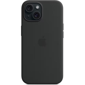 Apple Protectie pentru spate, material silicon pentru iPhone 15, culoare Black