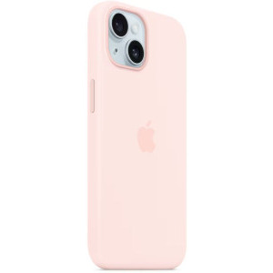 Apple Protectie pentru spate, material silicon pentru iPhone 15, culoare Light Pink