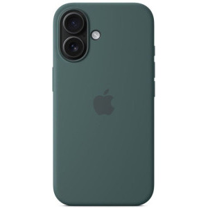 Apple Protectie pentru spate, material silicon pentru iPhone 16, culoare Lake Green