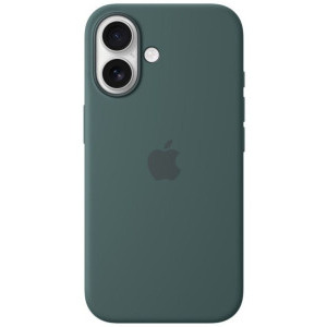 Apple Protectie pentru spate, material silicon pentru iPhone 16, culoare Lake Green