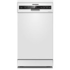 Masina de spalat vase Heinner HDW-FSM45710AWD+++, Slim, 10 seturi, 7 programe, Clasa D, Dual Zone, Flexible Space, AquaStop, Deschidere automata usa, 45 cm, Alb