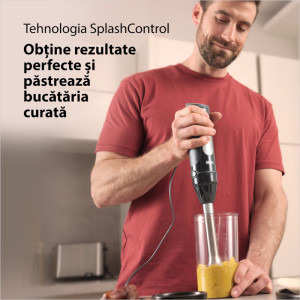 Braun Mixer vertical MultiQuick 5 Pro MQ55254M, 1000W, 0.6 L / 0.5L, Negru/Argintiu