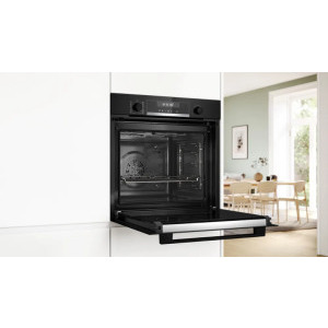 Bosch HBG578BB3, Electric, 71 L, Autocuratare pirolitica, 3D HotAir, AutoPilot 30, HotAir Gentle, Grill, Air Fry, Clasa A+, Negru