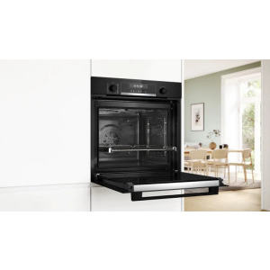 Bosch HBG578EB7, Electric, 71 L, Autocuratare pirolitica, AutoPilot 30, 3D HotAir, HotAir Gentle, Home Connect, Grill, Air Fry, Clasa A+, Negru