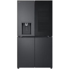 Frigider Side By Side LG GMG960EVEE, 638 L, Clasa E, No Frost, Multi-Door, InstaView, UVnano, Dozator apa & gheata, 179 cm, Negru