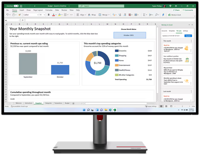 Monitor LED Lenovo ThinkVision P27q-30 27 inch QHD IPS 4 ms 60 Hz HDR