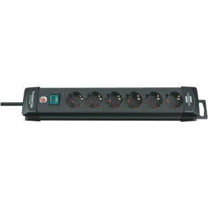 Priza/prelungitor Brennenstuhl Premium-Line, 6x Schuko, 3m, Negru