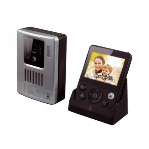 SCS Sentinel Videointerfon wireless WDP-200, Ecran 3.5 inch, Detectie miscare
