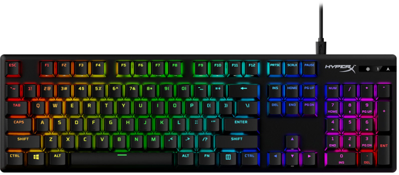 Tastatura Gaming HyperX Alloy Origins PBT Aqua Switch RGB Mecanica