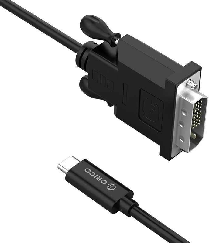 Cablu video Orico XC-205-18, USB-C la DVI, 1.8 m, negru
